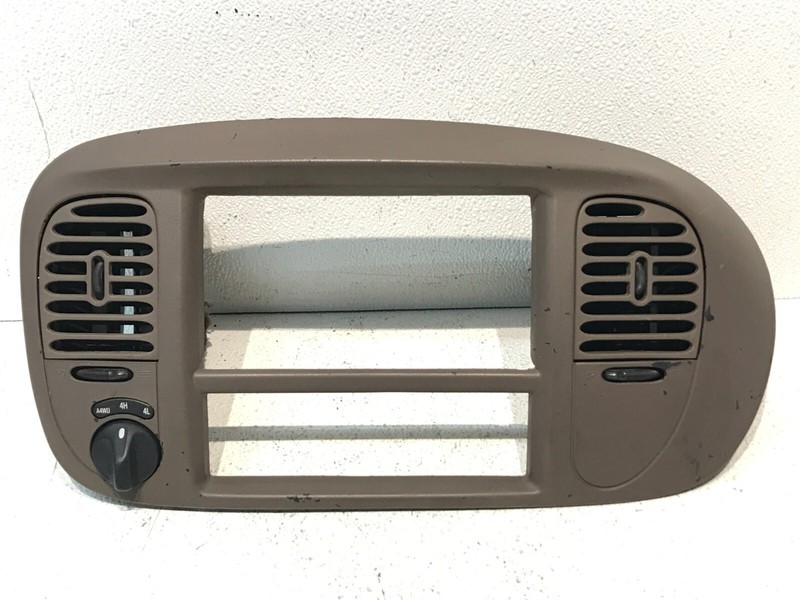 99-03 Ford Expedition Center Dash Radio Stereo Climate Trim Bezel Panel Brown