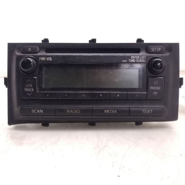 12-14 TOYOTA PRIUS C RADIO/STEREO RECEIVER UNIT ASSEMBLY