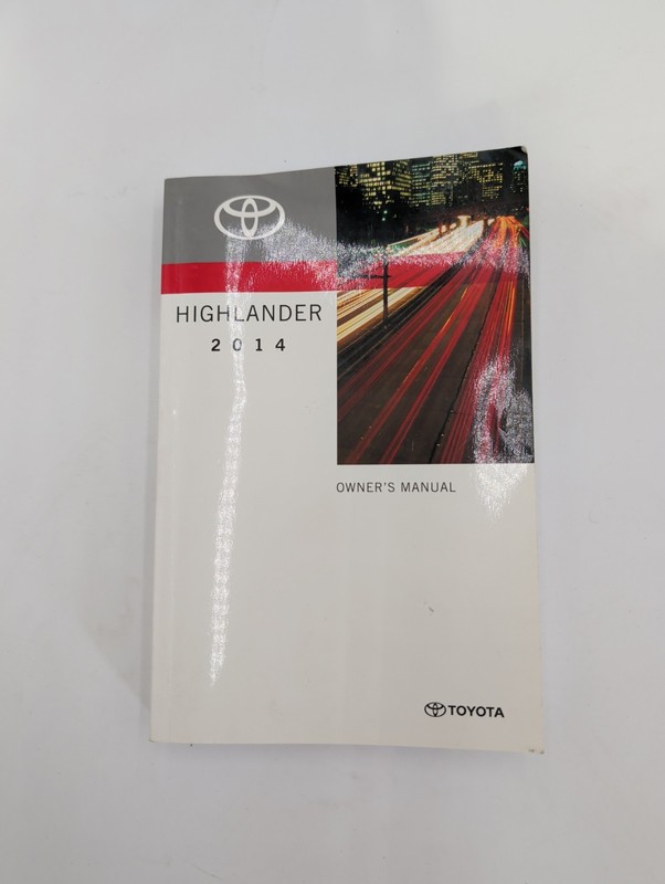 2014 Toyota Highlander Owner's Manual