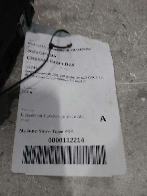 2020 KIA Optima Ignition Control Module OEM 954A0D5010 Used 42K Miles