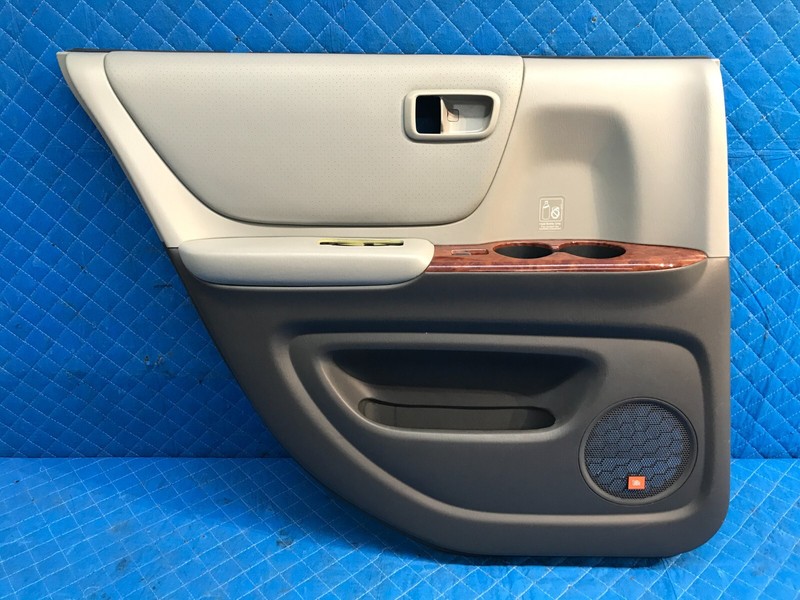 04 05 06 07 TOYOTA HIGHLANDER Rear Left Driver Door Trim Panel OEM Gray