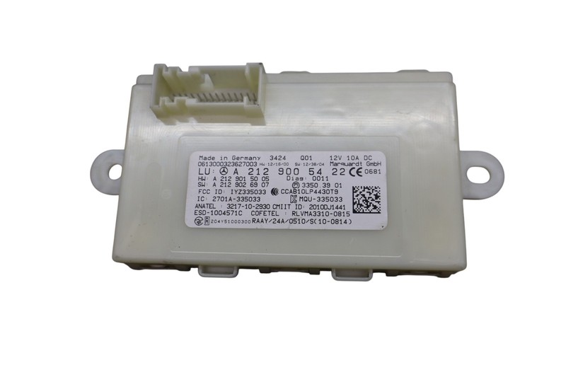 06-18 Mercedes W212 E350 CLS550 Keyless Go Entry Control Module Unit ECU Oem