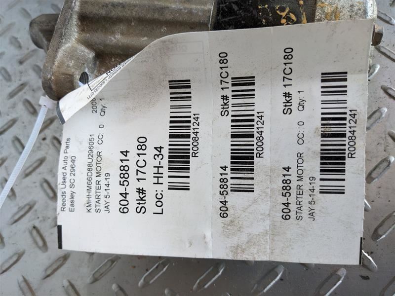 Starter Motor Station Wgn Fits 07-12 ELANTRA 841241