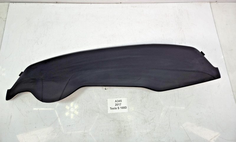 ✅ 12-20 OEM Tesla Model S Front Dashboard Upper Panel Black Dash Board Leather