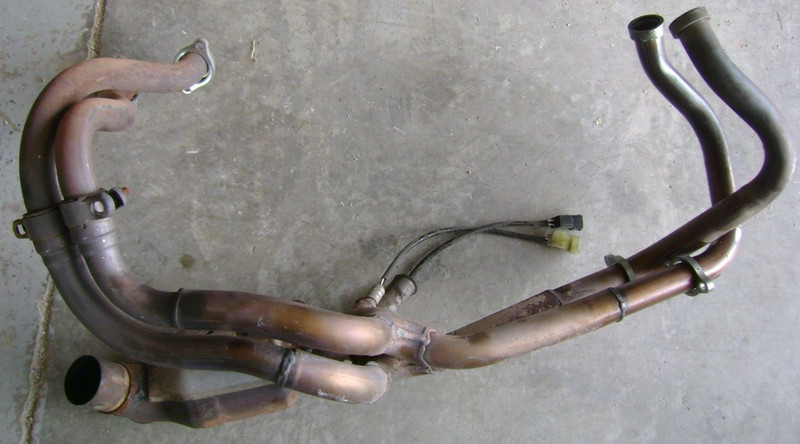 2002 Honda VFR 800 VFR800 Interceptor Exhaust Header Pipe Steel Pipes, System 01