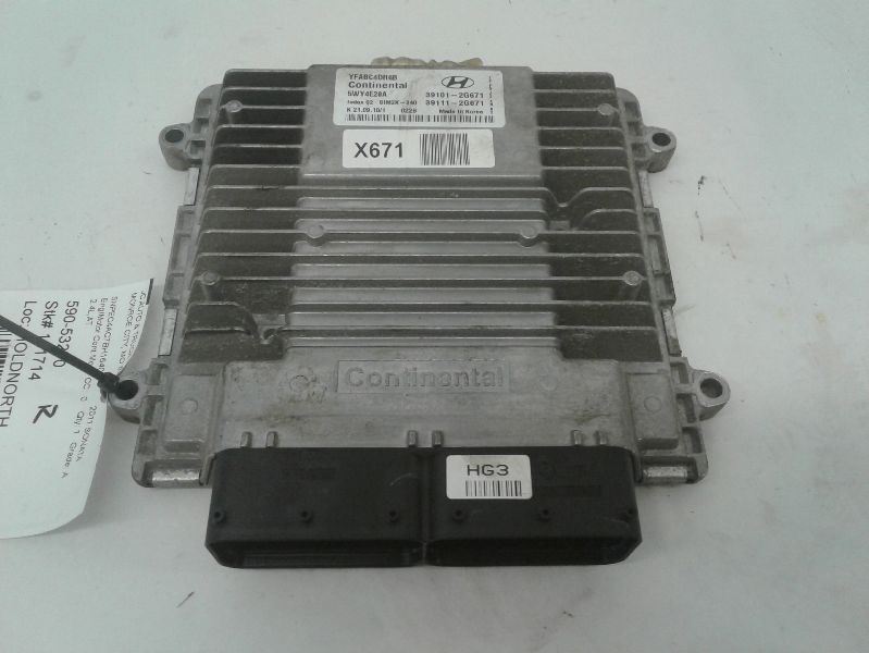 Engine ECM Electronic Control Module 2.4L Automatic Fits 11-14 SONATA 1693333