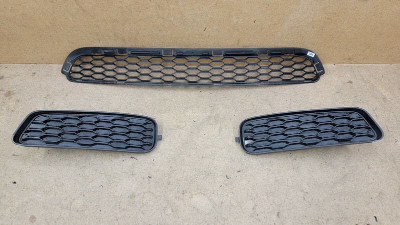 2011-2014 DODGE AVENGER Front Bumper Lower Grille w Fog Light Cover 3PC Set OEM