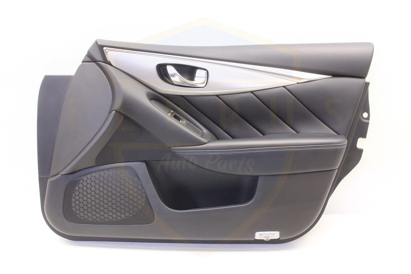 2016-2021 INFINITI Q50 FRONT RIGHT PASSENGER DOOR TRIM PANEL W/OUT BOSE BLACK