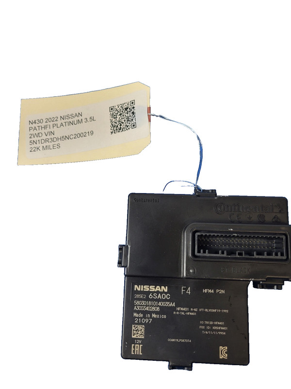 Used Oem NISSAN Keyless Entry Control Module for 2022 Pathfinder 3.5L 2WD