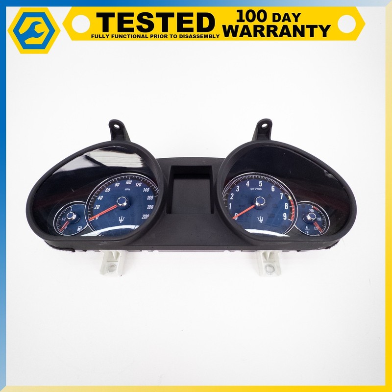 08-10 MASERATI GRANTURISMO INSTRUMENT PANEL SPEEDOMETER CLUSTER ASSEMBLY OEM