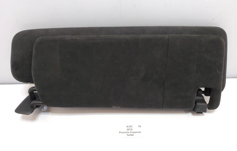 ✅ 15-18 OEM Porsche Cayenne Turbo 958 Front Left Driver Side Sun Visor Black*