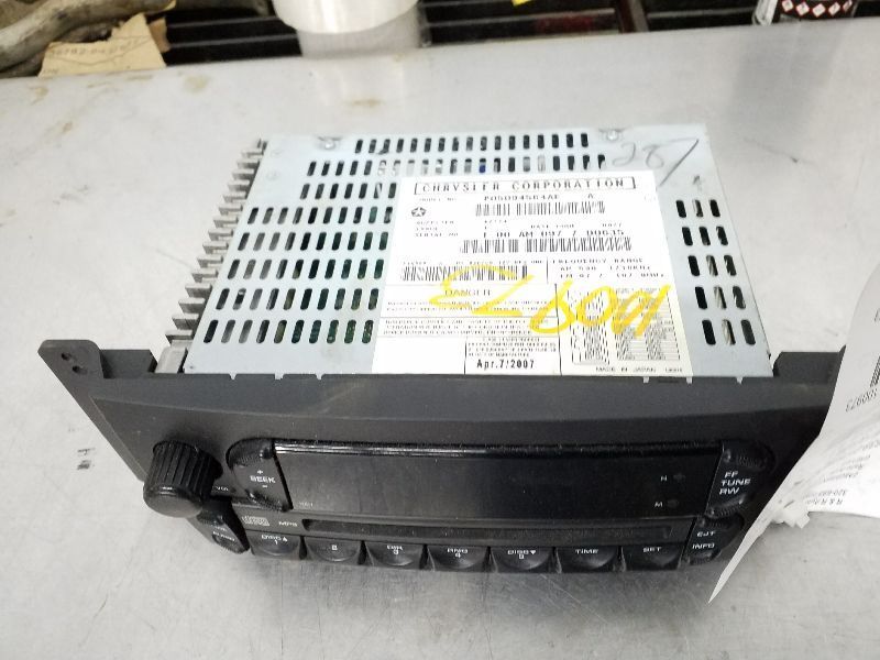 Audio Equipment Radio Receiver Radio Opt Rah Fits 04-08 PACIFICA 179590