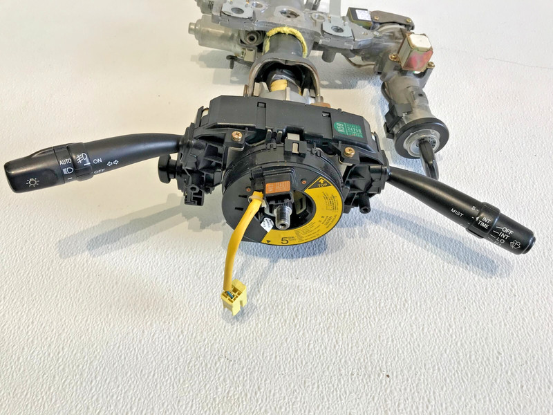 02-10 LEXUS SC430 STEERING COLUMN IGNITION SWITCH W/KEYS WIPER & TURN SIGNAL