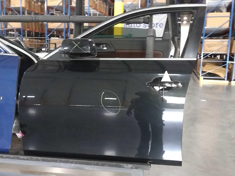 2009 BMW 528i Left Front Door Black 343984 141k Miles Used Auto Part