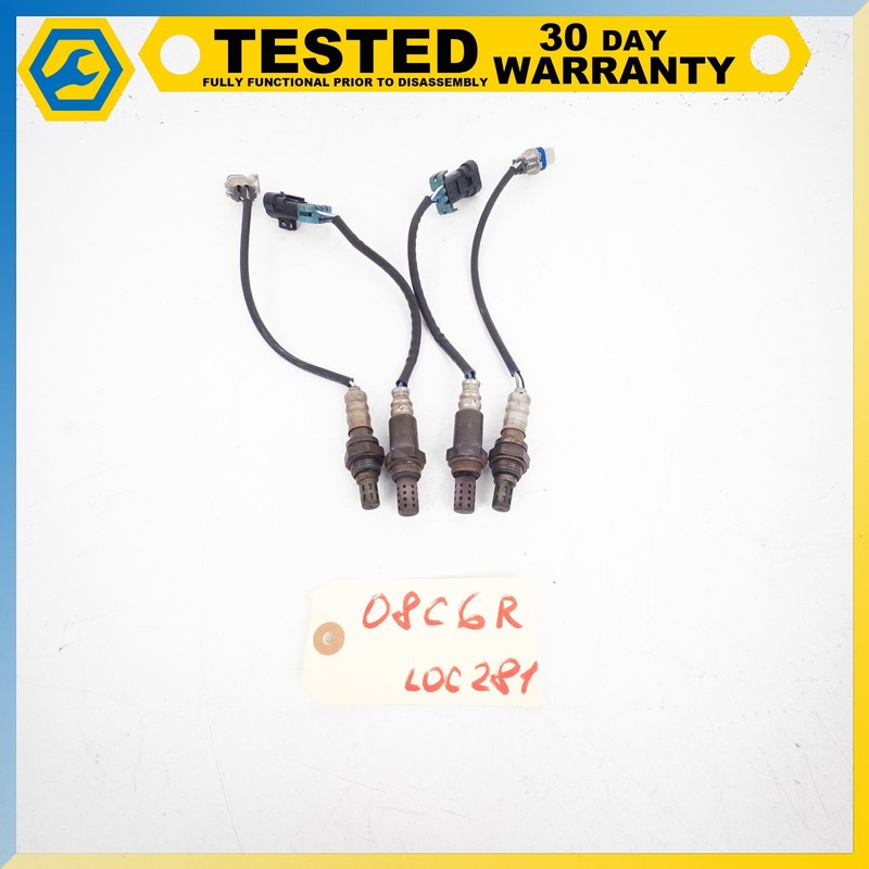 08-13 Chevy Corvette C6 AIR FUEL RATIO O2 OXYGEN SENSOR SET OF 4 OEM