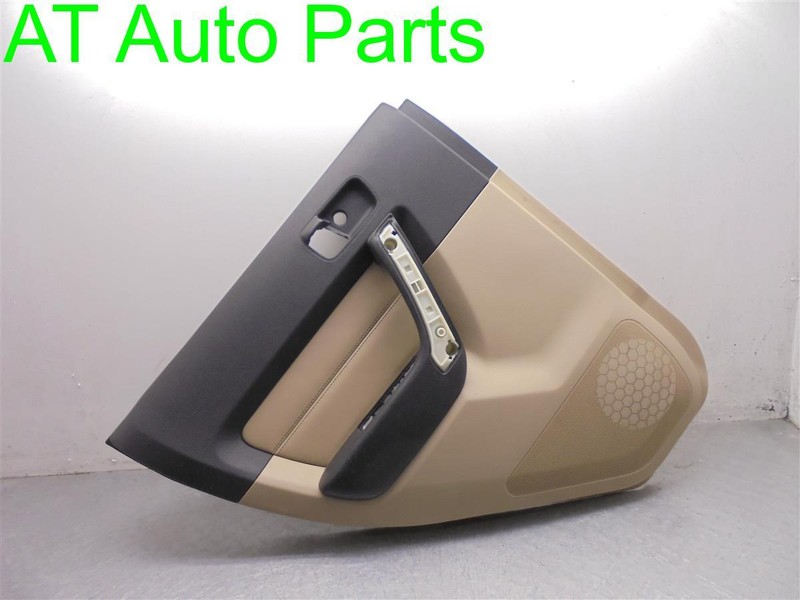 06-10 HUMMER H3 MILEAGE 68K REAR DRIVER LEFTDOOR PANEL TRIM INTERIOR TAN OEM