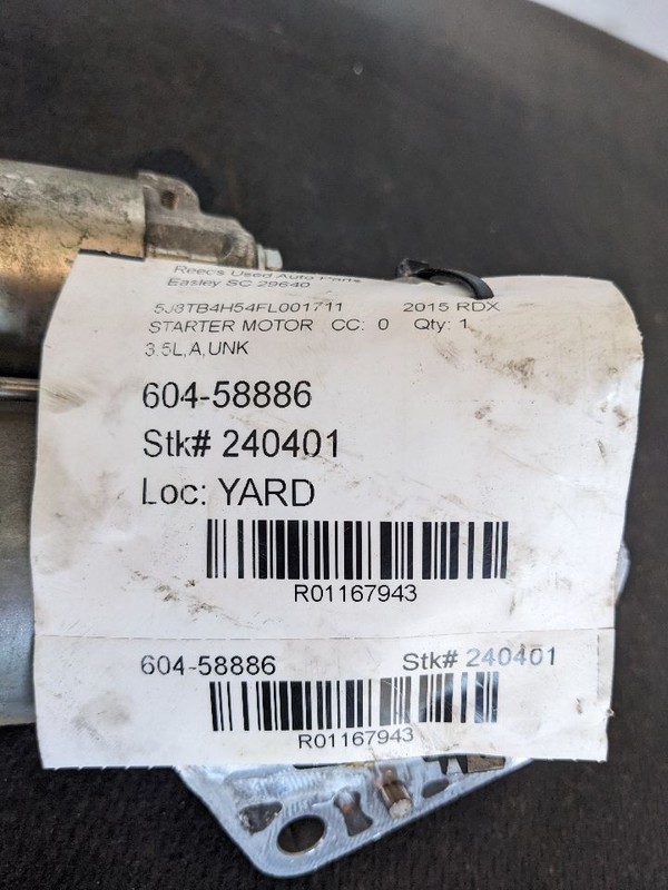 Starter Motor Fits 13-18 RDX 1167943