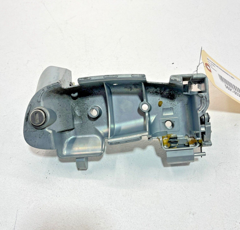 2010-2016 PORSCHE PANAMERA FRONT DRIVER DOOR HANDLE BRACKET & LOCK CYLINDER OEM