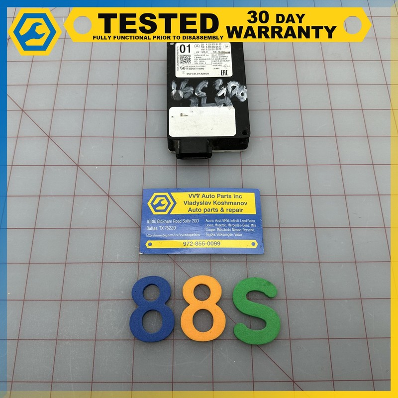 15-21 Mercedes C300 W205 REAR LEFT OR RIGHT BLIND SPOT RADAR SENSOR MODULE OEM