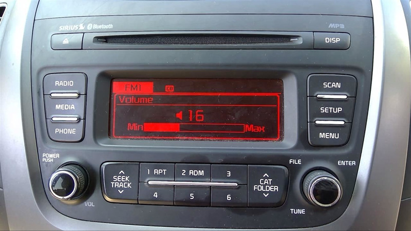2014-2015 Kia Sorento NON-NAV NON-TELEMATICS Radio Stereo Single Disc CD Player