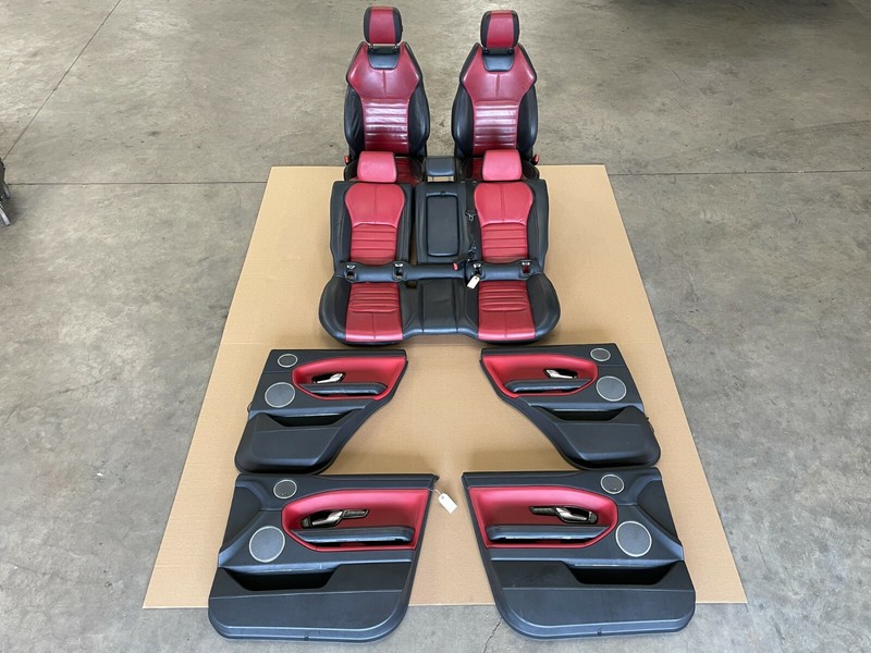 ⭐COMPLETE! 2016-2018 LAND RANGE ROVER EVOQUE INTERIOR SEAT DOOR SET OEM LOT2238
