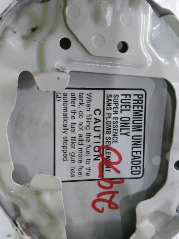 2019 Subaru BR-Z Fuel Filler Door White OEM 6856664 Used 69k Miles