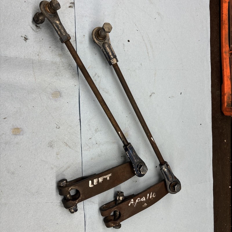 1979 Polaris Vintage Snowmobile Apollo, 340 Front Steering Rod Ends Spindle Arms
