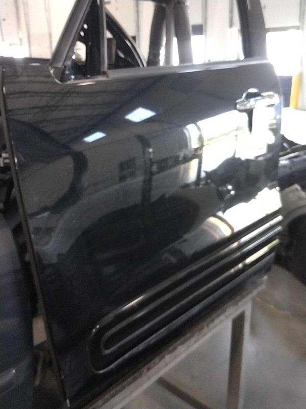 2014 FIAT 500 Front Left Door Black 437348 Used OEM Part 112K Miles