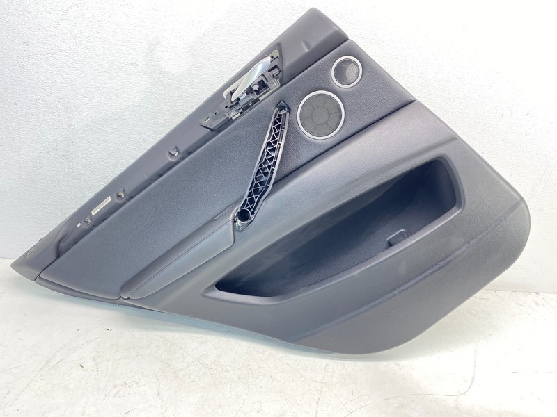07-13 BMW E70 X5 M Rear Left Driver Interior Door Panel Card Leather Black OEM✅