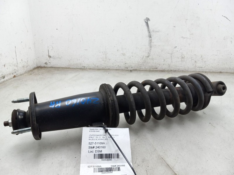 10 11 12 13 14 15 LEXUS IS250 REAR PASSENGER RIGHT STRUT WITHOUT SPORT PACKAGE
