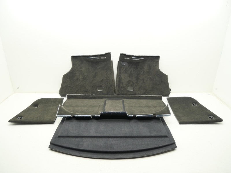 2005 Bentley Continental GT Interior Trunk Carpet Liner Trim Panel Set Black OEM