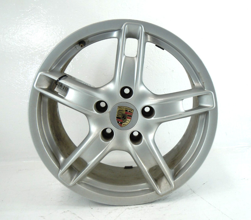 2005 2006 2007 2008 Porsche Boxster 18x8 Front Alloy Wheel Rim 5 Spoke Holes OEM