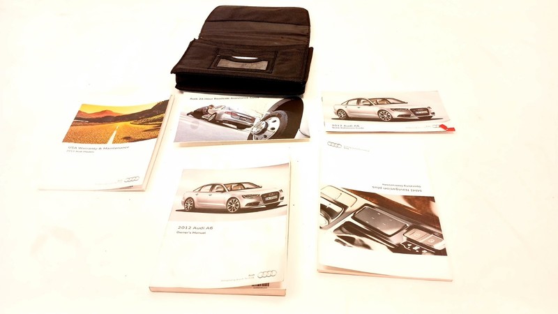 2012 AUDI C7 A6 S6 SEDAN OWNERS MANUAL CASE WALLET HANDBOOK FOLDER OEM 071625B