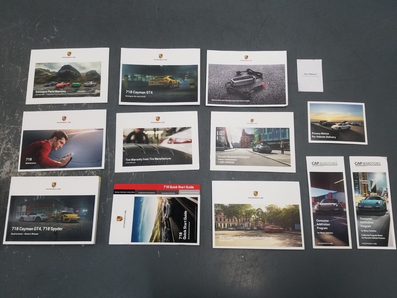 2022 Porsche Cayman GT4 Owners Manual #5316 L2