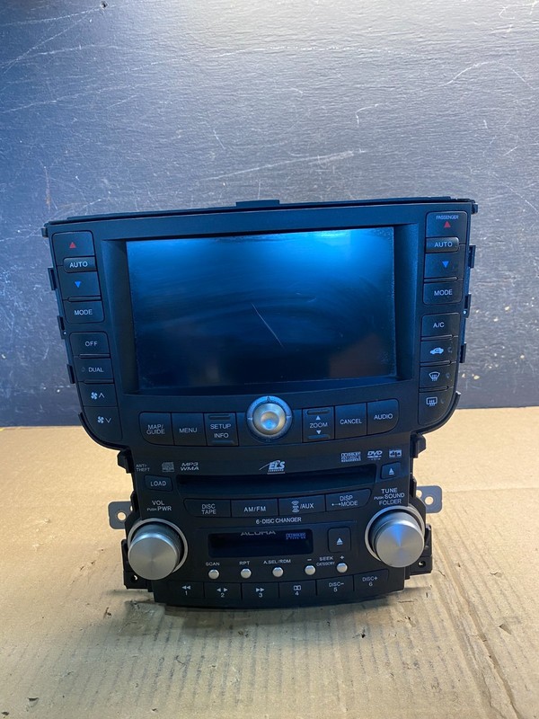 2007 2008 Acura TL Screen Display Navigation Radio Climate Control OEAA7325 DG