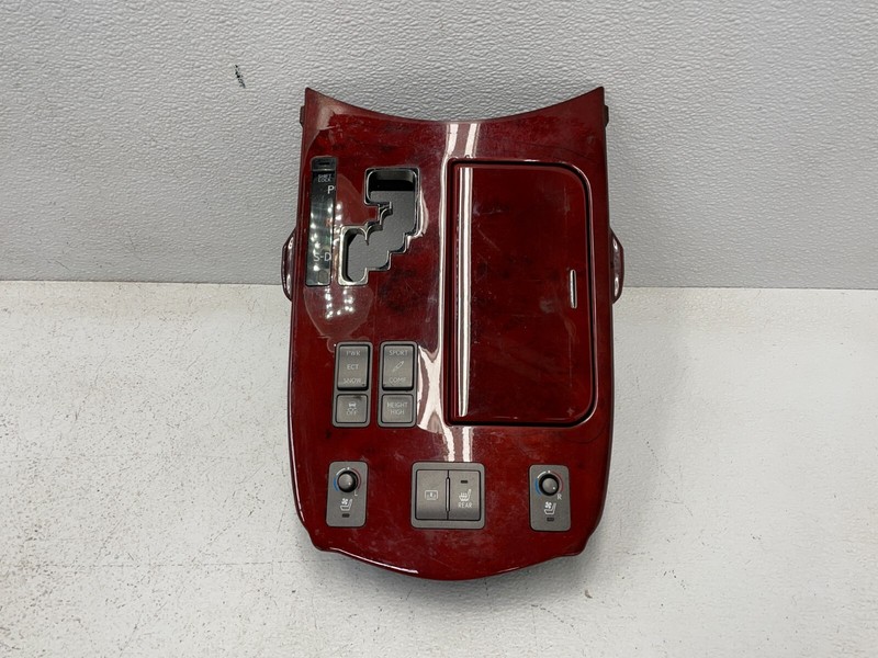 10 11 12 Lexus LS460 Center Console Shifter Trim Bezel Cover Woodgrain 1571 OEM