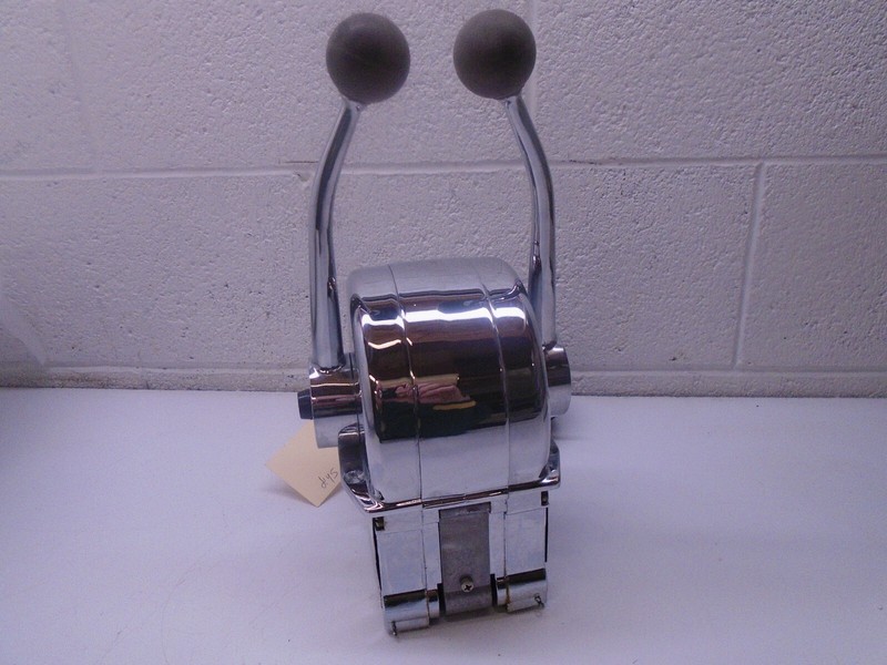 ZZ2Vintage OEM Chrome Quicksilver / Mercruiser Dual Top Mount Remote Control