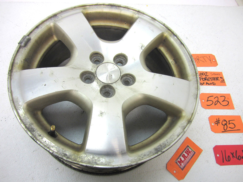 WHEEL ALUMINUM 16 X 6.5 5 FLAT SPOKE CAR SPARE TIRE for 01 02 SUBARU FORESTER