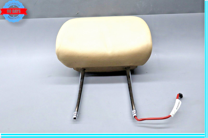 07-13 BMW X5 E70 Front Right Passenger Side Seat Head Rest Headrest Beige Oem