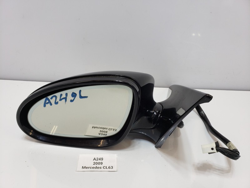 ✅ 07-09 OEM Mercedes C216 C63 Left Driver Side View Door Mirror Black