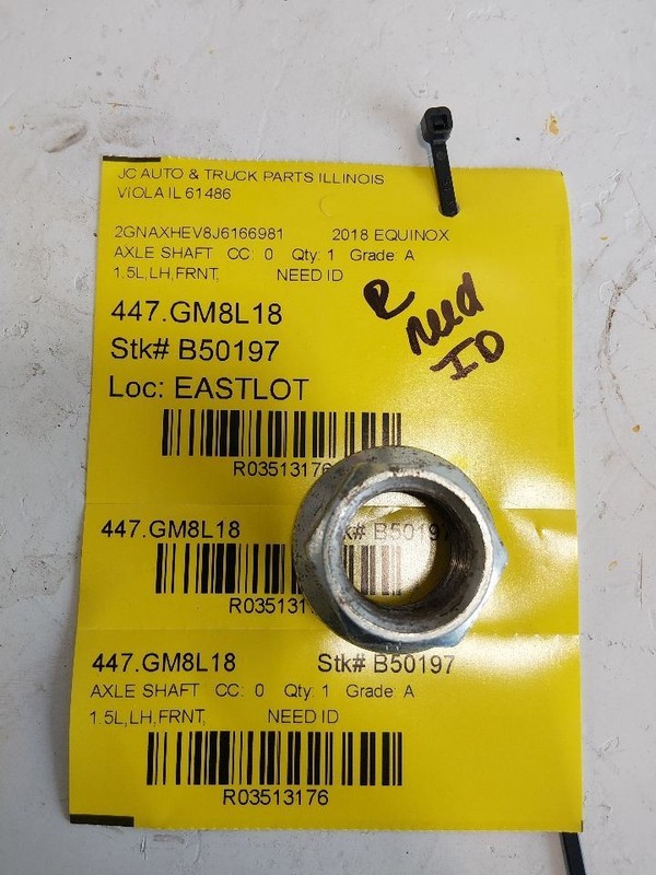 Driver Left Axle Shaft AWD Front Fits 18-22 EQUINOX 3513176