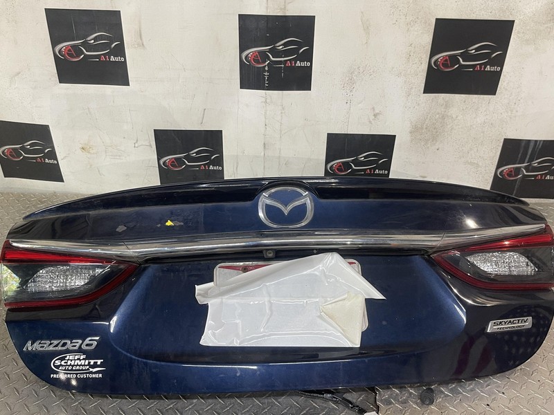 14-17 Mazda 6 Rear Trunk Lid Decklid Assembly Blue (42M) Oem
