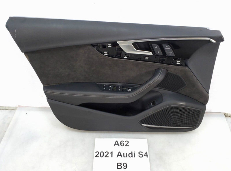 ✅ 2018-2021 OEM Audi S4 B9 Front Left Driver Side Door Card Panel Black 7k miles