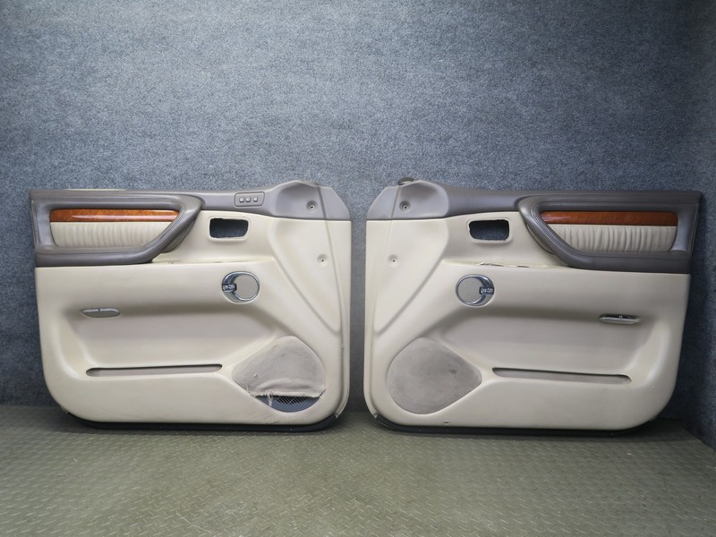 2004-2007 LEXUS LX470 FRONT LEFT & RIGHT DOOR INTERIOR TRIM COVER PANEL SET OF 2