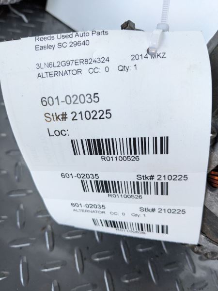 Alternator VIN 9 8th Digit Turbo With Heated Seats Fits 13-20 FUSION 1100526