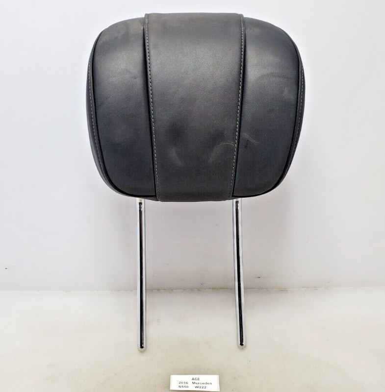 ✅14-17 OEM Mercedes W222 S550 S63 Front Right Left Headrest Nappa Leather Black