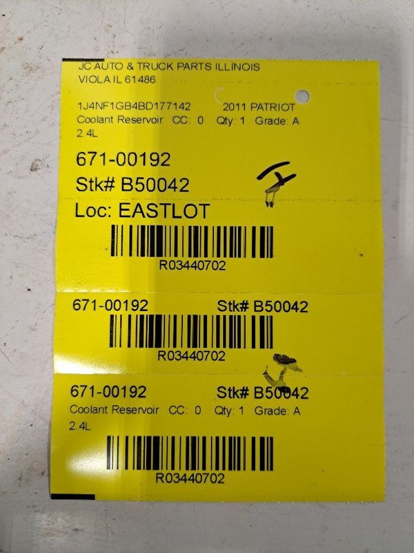Coolant Reservoir Classic Style Fits 08-17 COMPASS 3440702