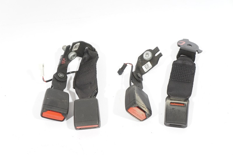 2021 - 2024 BMW 228I F44 REAR SIDE BLACK SEAT BELT OEM SET OF 3