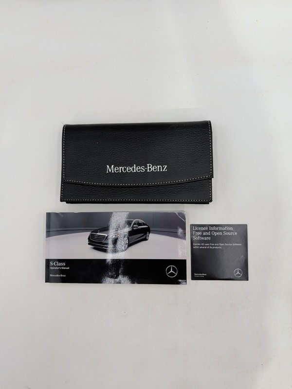 2018 Mercedes Benz S-Class Owners Operators Manual with CaseS550 63 65 AMG