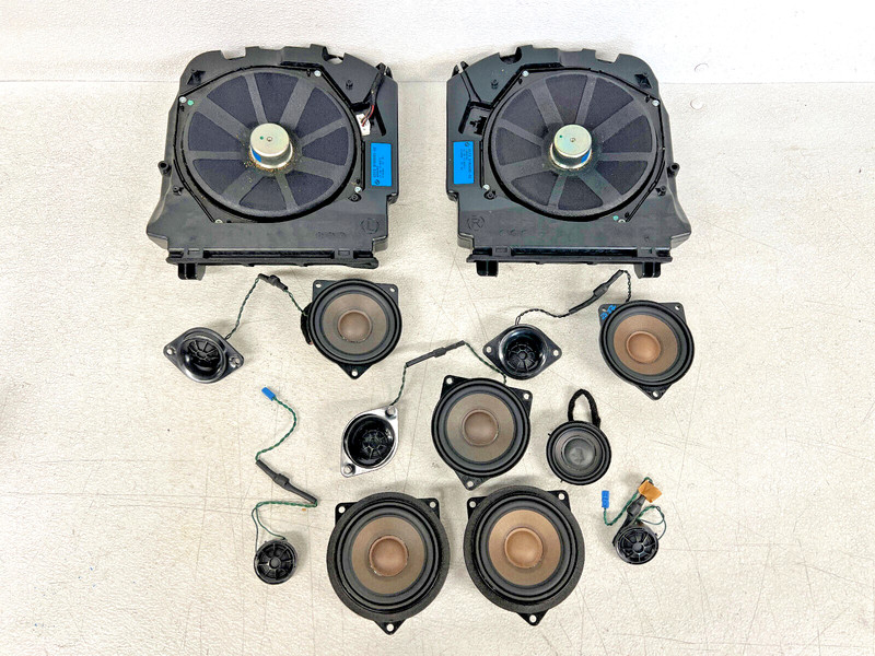 ⭐2011-2016 BMW 5-SERIES FRONT & REAR HIFI DOOR SPEAKER TWEETER SET OEM LOT2577